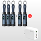 🔥🔌 4-in-1 Charging Cable with Digital Display & Keychain – Fast-Charging, Kink-Resistant & Compact
