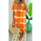 🎁2026 New Arrivals 50% OFF💥Tie-Dye Striped Short Sleeve T-Shirt Dress – Soft & flowy – Perfect for summer, beach or casual days – comfortable and stylish 🌊✨