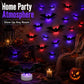 2026 New Halloween 3D Lighted Bats, LED Purple Lighted 3D Bats Halloween Decoration, Upgrade LED Glowing Bat Group Hanging Wall Luminous Glow Clings Multipack