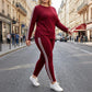 🥳2026 HOT SALE🥳💞50K+ SOLD!👚🌳 50% OFF NOW! 🏃‍♀️ Women's 2-Piece Tracksuit – Soft fleece lining, gentle on skin! Relaxed fit, easy pull-on waistband. Perfect for morning walks, yoga or lounging. Moves with you, never binds. ☁️🧘‍♀️