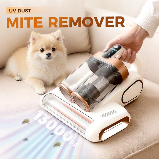 🔥2026 New Arrivals🛏️💨 13000Pa Powerful Mattress Vacuum Cleaner for Dust Mites Removal 🚀✨ UV Light & Ultrasonic Sterilization, Wireless Smart LED Display, Dual Large Dust Cups for Deep Cleaning
