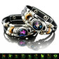⏳🔥LIMITED-TIME 50% OFF! ⏰☪️Glow-in-the-dark leather zodiac sign bracelet for men and women (6.9/8.1 inches)♑️