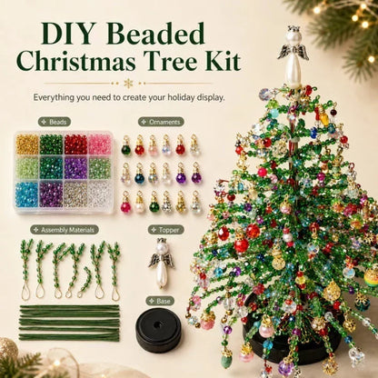 ⏳LAST DAY SALE ONLY ￡10.99!🎄✨ DIY Beaded Christmas Tree Kit – 🎅Create Your Own Sparkling Holiday Decoration