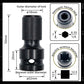 🔥Time-Limited Special💥Quick-Release 1/2-Inch to 1/4-Inch Hex Socket Adapter