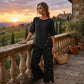 ✨Women's Irregular Hem Top & Wide Leg Pants Two - Piece Set