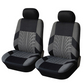 Car Seat Covers for 5 Seats Universal, Fabric Breathable Car Front & Rear Seat Protectors, Airbag Compatible, Full Protection, Fits Most Cars Trucks Vans SUVs, Red Gray Black Blue Seat Covers, Car Decor Gift, Truck Accessories, Car Interior Accessori
