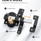 🔒 LIMITED-TIME 50% OFF! ✨ Heavy-Duty Long Throw Gate Lock – Dual-Sided Key, 5 Keys Included 🏡