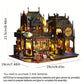🏰3D Wooden Puzzle, Wooden Handmade Puzzle, 1 Set DIY Book Nook Kit, DIY Model Kit, 3D Desktop Decoration Ornament, DIY Model Kit for Bookshelf Decoration, Crafts