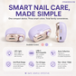 2-in-1 Electric Automatic Nail Clipper with Polisher