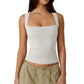 🎀BUY 1 GET 1 FREE🎁Women’s Square Neck Sleeveless Tank Top – Soft, Stretchy & Chic
