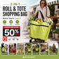 🛒 60% OFF NOW! 🧺 2-in-1 Foldable Shopping Cart – Sturdy frame, compact fold & large capacity – Perfect for grocery runs & weekend markets 📦