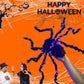 🎃Halloween Black Spider Decoration with Light🕷️