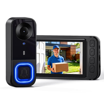 Wireless Video Doorbell with Screen Monitor