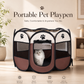 🔥 50% OFF 🐾 Summer Pet Portable Playpen – Breathable Mesh, Foldable Design & Indoor/Outdoor Comfort ✨