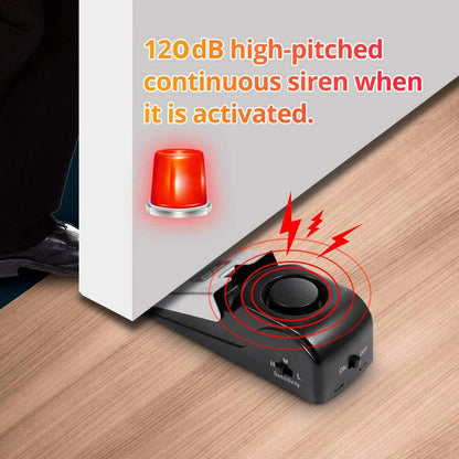 【Today's Special Sale】⚡Home Security Door Stopper Alarm - Easy to Install No Tools
