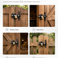 🔒 LIMITED-TIME 50% OFF! ✨ Heavy-Duty Long Throw Gate Lock – Dual-Sided Key, 5 Keys Included 🏡
