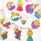 DIY Crystal Paint Arts and Crafts Set-Create Keychains & Window Art, Non-Toxic Creative Gift