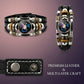 ⏳🔥LIMITED-TIME 50% OFF! ⏰☪️Glow-in-the-dark leather zodiac sign bracelet for men and women (6.9/8.1 inches)♑️