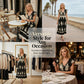 ⏳Limited-time 50% off⏰Women's V-Neck Baroque Print Flowy Maxi Dress👗