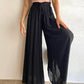 👖 50% OFF NOW! ✨ Solid-Color Wide-Leg High-Waisted Pants – Cotton Blend, Loose Fit & Adjustable Drawstring 🌿