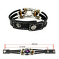 ⏳🔥LIMITED-TIME 50% OFF! ⏰☪️Glow-in-the-dark leather zodiac sign bracelet for men and women (6.9/8.1 inches)♑️