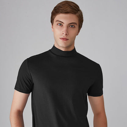 🎁New arrival 50% OFF💥Men's High Neck Slim Fit T-shirt