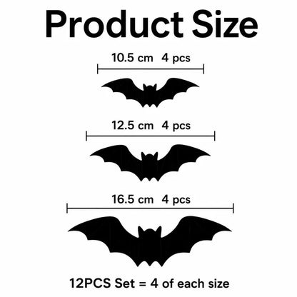 2026 New Halloween 3D Lighted Bats, LED Purple Lighted 3D Bats Halloween Decoration, Upgrade LED Glowing Bat Group Hanging Wall Luminous Glow Clings Multipack
