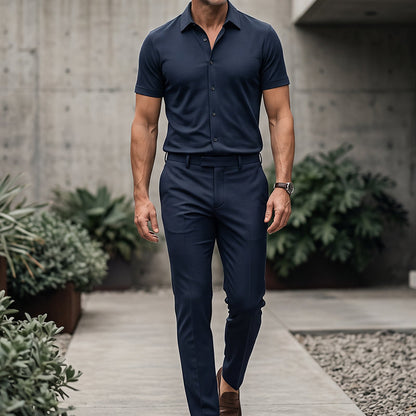 ⏰ 50% OFF – 2026 New Arrival 👔✨ Men's Lightweight 2-Piece Casual Suit – Effortless Style in Seconds! | Breathable Fabric, All-Day Comfort ☀️🌿