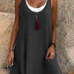 ⏳Limited time – 50% OFF⏰💃Women's Casual Loose Sleeveless Fake Two Piece Tank Dress