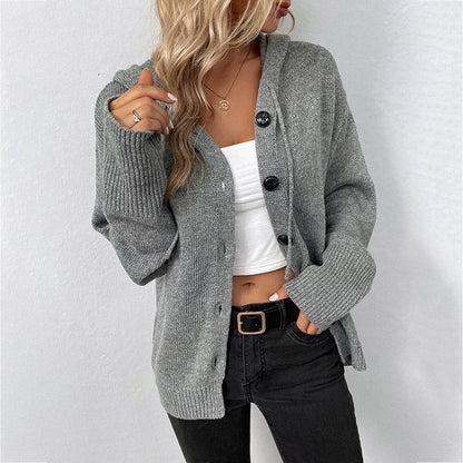 🏆 SALE 50% OFF! 🍂 Women’s Knit Hooded Coat – Cozy Drape, Autumn Ease 🔥