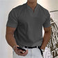👕 60% OFF NOW! 💎 Men's Gentleman Business Short Sleeve V-Neck T-Shirt – Breathable Cotton Blend, Classic Fit & Available Up to 5XL ✨
