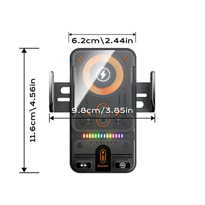 ⏳Time-Limited Special⏰2-in-1 Car Phone Holder & Wireless Charger – 360° Rotation, Strong Grip & Fast Charging 🔋