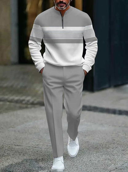 👕 60% OFF NOW! 🔥 Men's Graphic Print Pullover & Pants Set – Street Style, Comfort Fit & Casual Look 👖