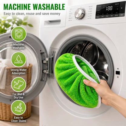 🚨Flash Sale 50% Off🧽 Wet & Dry Reusable Microfiber Mop Pad