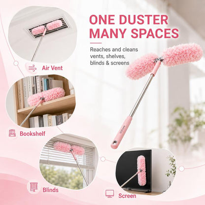 Telescopic Duster with Electrostatic Adsorption