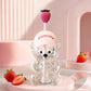 Cute Bear Shaped Glass Water Bottle