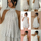 🥳2026 HOT SALE🥳💞50K+ SOLD!💕🌸 50% OFF! Women’s Halter Mini Dress – Relaxed forgiving fit, drapes beautifully. Striking backless style keeps you cool. Dress up or down with ease. Sizes S-2XL. 👗✅