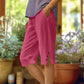 📢Limited-time 50% OFF👖Women's Casual Solid Color Pocket Capri Pants
