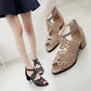 ⏳ Limited time 50% off! 💥 Women’s new bohemian-style openwork high-heeled shoes (The more you buy, the bigger the discount!)