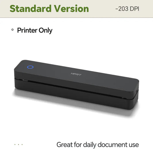 Portable Wireless Bluetooth Thermal Printer, Inkless Travel Printer for iOS Android Laptop, Mobile Printer for Home Office, Supports 8.5x11 US Letter & A4 Paper