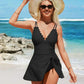 🏖️Summer Hot Sale - ONLY ￡17.98!!⚡50K+ SOLD!🌞🌊Deep V Knot Detail Skirted Swimsuit