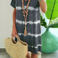 🎁2026 New Arrivals 50% OFF💥Tie-Dye Striped Short Sleeve T-Shirt Dress – Soft & flowy – Perfect for summer, beach or casual days – comfortable and stylish 🌊✨