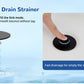 Hibbent Upgraded 3-in-1 Bathroom Sink Drain Strainer, Universal Pop-Up Plug, Removable Stainless Steel Basket-Style Hair Catcher, 1.1–2.36-inch Sink Plug, Brass Cartridge, Matt Black