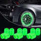 ⏰🔥LIMITED TIME 50% OFF + GET ONE SET FREE! 💥 Glow-in-the-Dark Tire Valve Caps – Stylish, Fun & Easy to Install 🚗💫✨