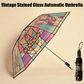 🔥Hot Sale 50% OFF💦 -Vintage Stained Glass Automatic Umbrella