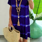 🎁2026 New Arrivals 50% OFF💥Tie-Dye Striped Short Sleeve T-Shirt Dress – Soft & flowy – Perfect for summer, beach or casual days – comfortable and stylish 🌊✨