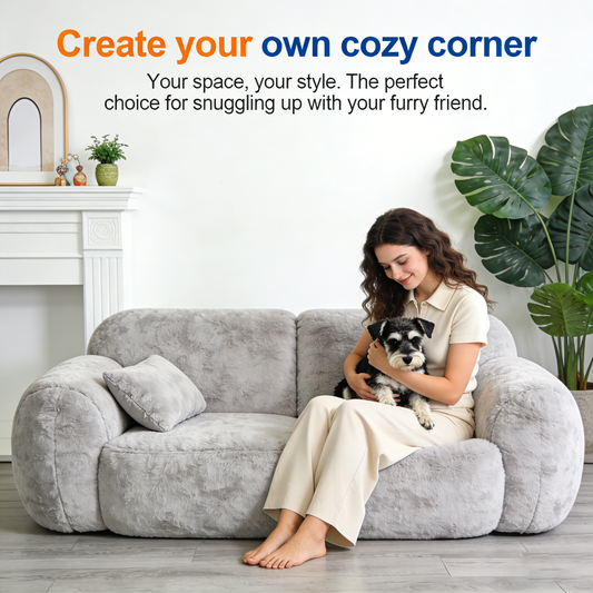 🔥Promotion - 50% OFF🔥 ✨Plush, soothing pet sofa with removable cover🛋️