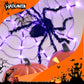🎃Halloween Black Spider Decoration with Light🕷️