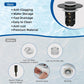 Hibbent Upgraded 3-in-1 Bathroom Sink Drain Strainer, Universal Pop-Up Plug, Removable Stainless Steel Basket-Style Hair Catcher, 1.1–2.36-inch Sink Plug, Brass Cartridge, Matt Black