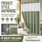 🔥Limited Special 50% OFF！🛁Easy installation, waterproof & privacy protection！🚿Waffle Pattern Shower Curtain